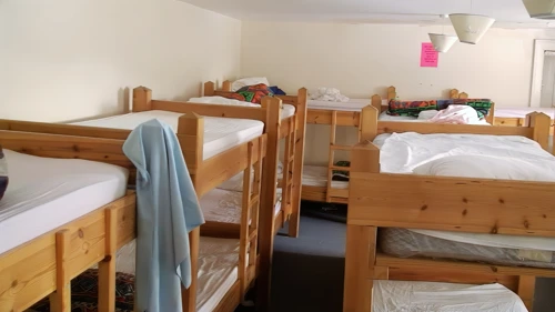 Our large dorm at Rockview Bunkhouse, Tarbert, Isle of Harris.