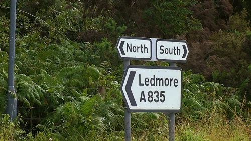 Leaving Ullapool, the signs are delightfully simple: north or south.