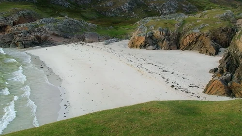 The second, more secluded section of Achmelvich Beach.