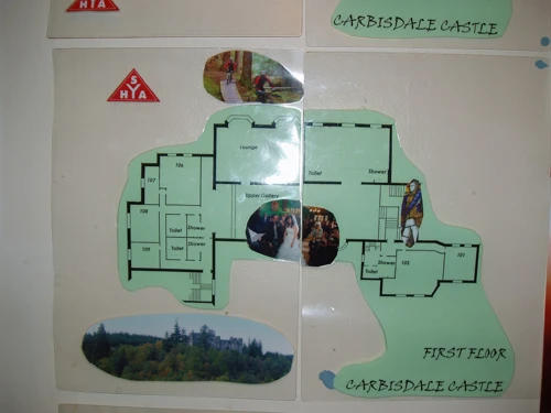 First-floor plan, Carbisdale Castle Youth Hostel.
