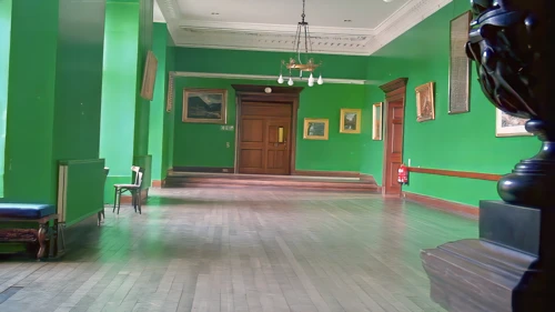 Upper Gallery, first floor, Carbisdale Castle Youth Hostel.
