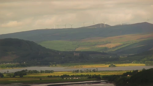 Carbisdale Castle, just visible from Cadha Mor.