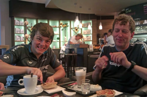 A perfect café stop at Rotkreuz.