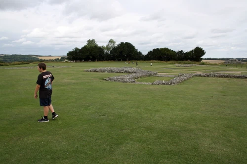 Foundations of the original Salisbury Cathedral at Old Sarum