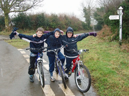 Dennis, Kane and Josh in the snow.