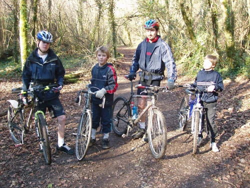 Joe, Josh, Tao and Dennis in Broadridge Woods.