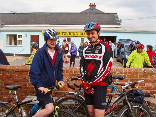CTC 75th anniversary meet-up, British Legion village hall, Starcross.