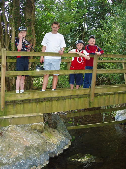 Footbridge at the end of the Burchett's Wood track