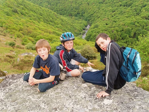 View over the Dart Valley from Bel Tor Corner on Dr Blackall's Drive.