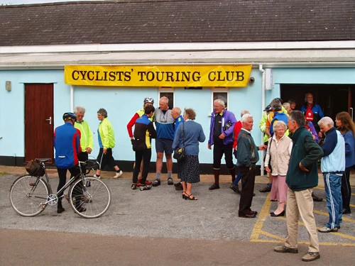 CTC 75th anniversary meet-up at the British Legion village hall, Starcross.