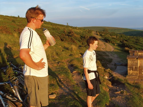Gavin and Joe at the Avon Dam