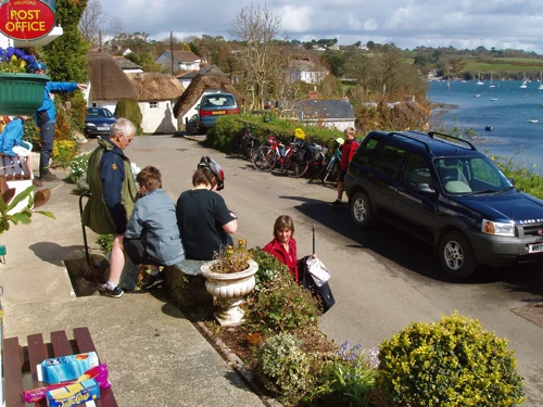 Tranquil spot at Helford Post Office & General Stores, 6.8 miles in.