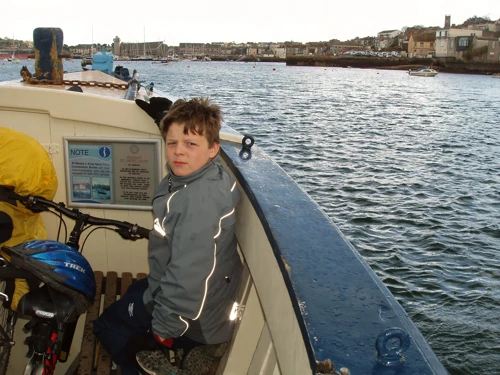 Ashley Freeman on the St Mawes ferry.
