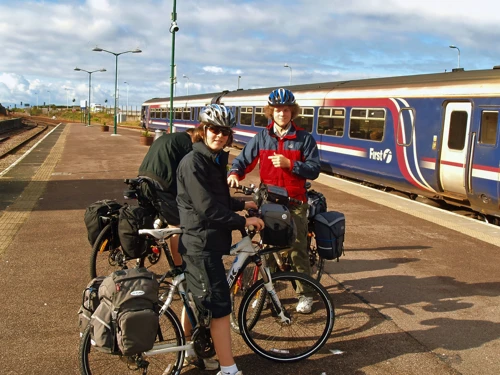 The group at Mallaig station.