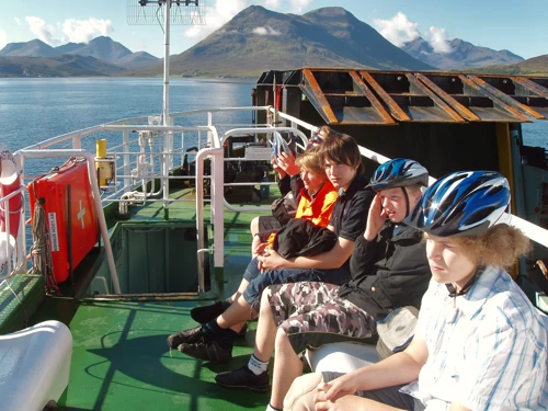 Aboard the 9.55 ferry from Raasay to Skye.