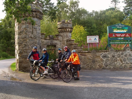 Entrance to Carbisdale Castle Youth Hostel