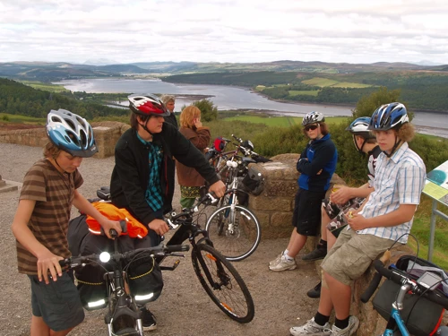 View from Cadha Mor towards Ardgay across the Dornoch Firth, 11.8 miles into the ride.