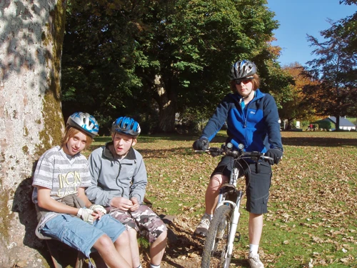 Widecombe village green, tranquil as ever.