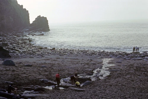 Wringcliff Bay beach, below the Valley of the Rocks.