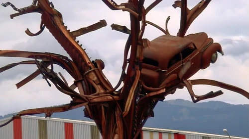 Mechanical artwork in Soplar’s grounds, Altstätten.