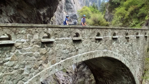 Joe and Tao at Viamala Gorge.