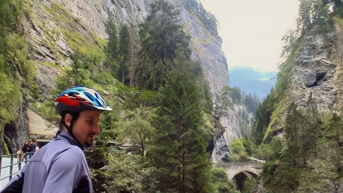 Viamala Gorge, 51.0 miles into the ride.