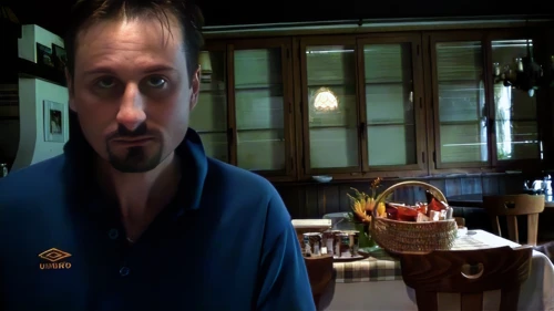 Tao extols the excellent breakfast at Pro L’ava Guest House, Zillis.