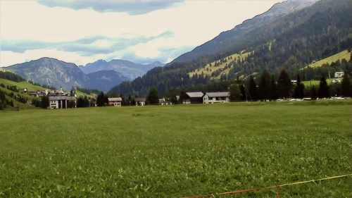 View over Splügen from the lunch stop.