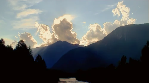 View from the bridge over the River Moesa at San Vittore.