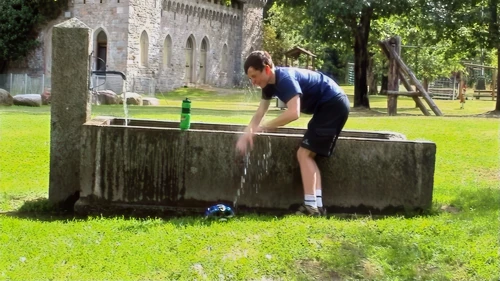 Joe feels cooler now at Faido