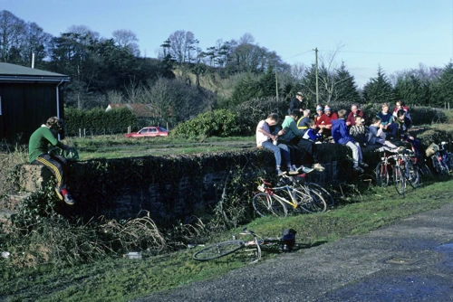 Lunch in the sunshine at Umberleigh station.