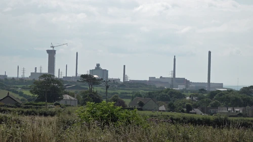 Sellafield nuclear reprocessing plant from Beckermet
