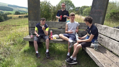 Lunch on the old railway path near Frizington