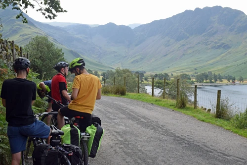 Approaching the Buttermere Pines at the end of Buttermere