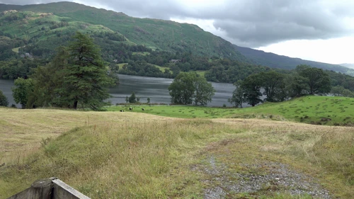 Grasmere from the start of the cycle path.