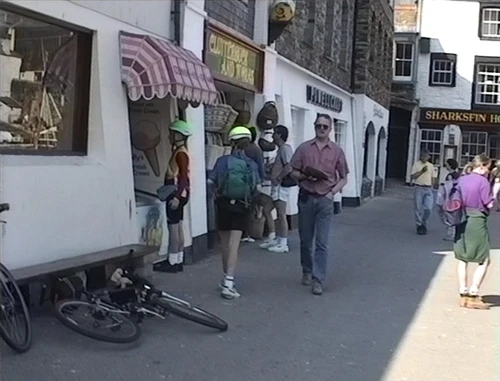 Ice creams at Middle Wharf, Mevagissey.