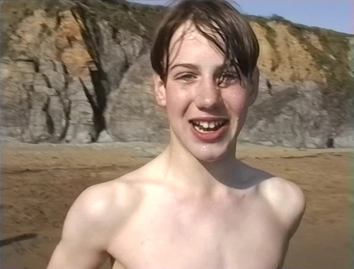 Nick briefs the press after his Atlantic swim.