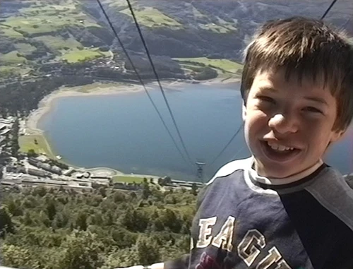 Kieron on Mount Hangur after riding the Voss Cableway (Hangursbanen) up from Voss.