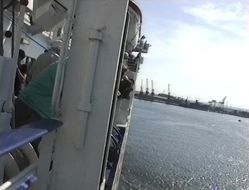 Our Color Line ferry approaches North Shields for its 4.30pm scheduled arrival.