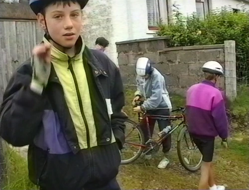 Nick Green outside Mrs Fergusson's B&B.