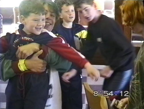 Robert Walker and Richard Sudworth entertain fellow youngsters at Torridon Youth Hostel.