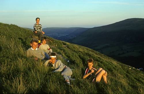 The high point of our evening hill walk