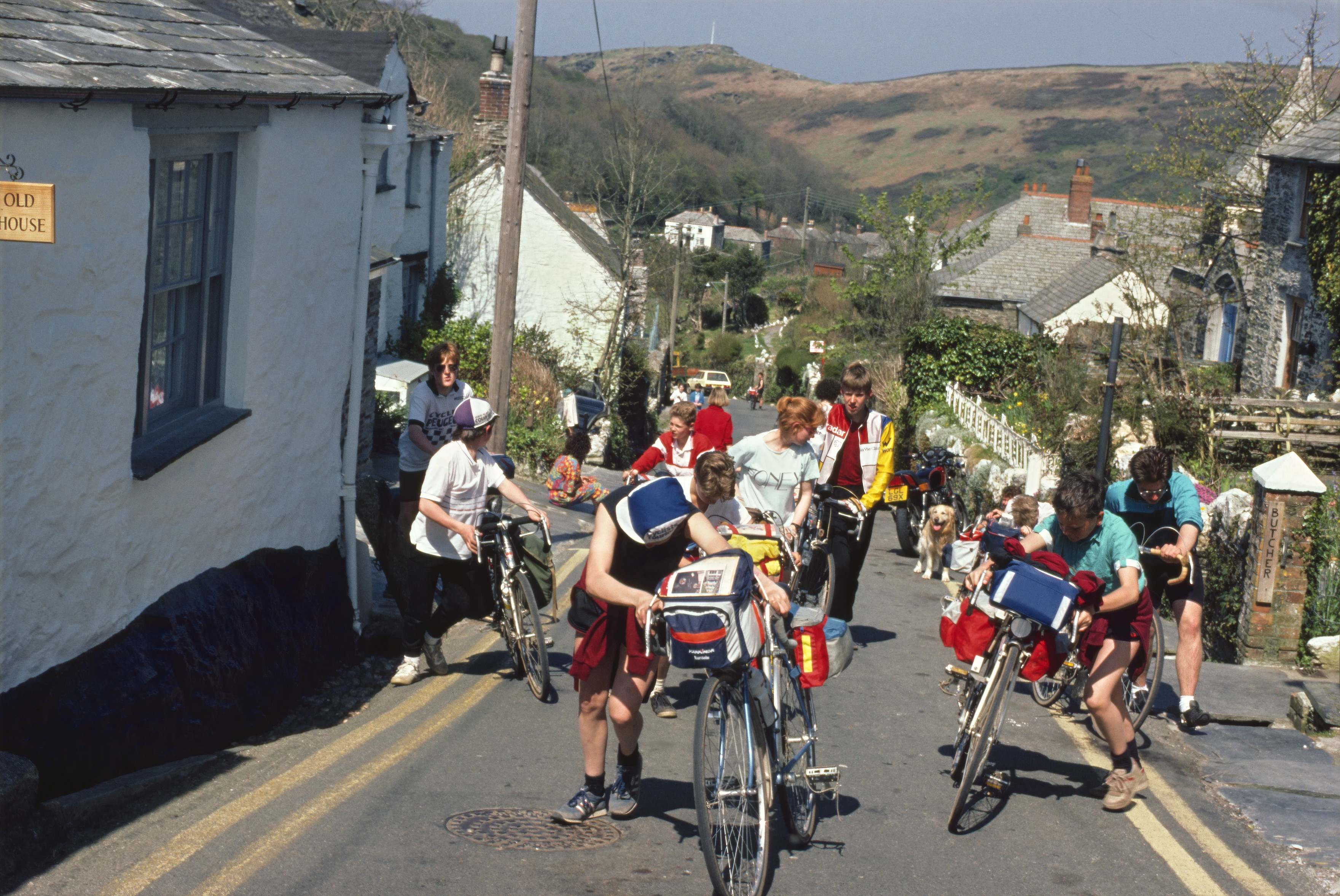 Climbing out of Boscastle