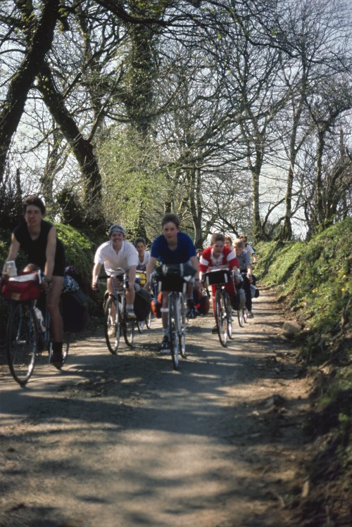 23 Apr 1987 · The lane descent into Altarnun, Bodmin Moor.