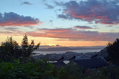 View over Bergen from Montana Youth Hostel.
