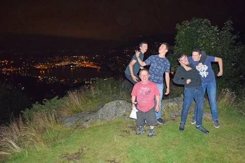 The group at Montana Youth Hostel, Bergen.
