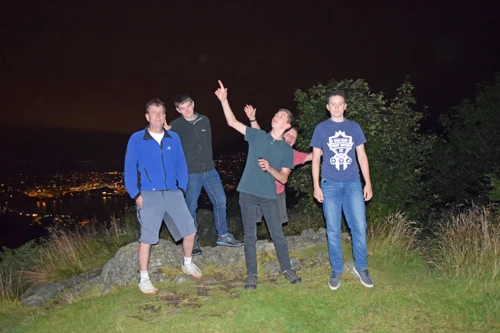 The group at Montana Youth Hostel, Bergen.
