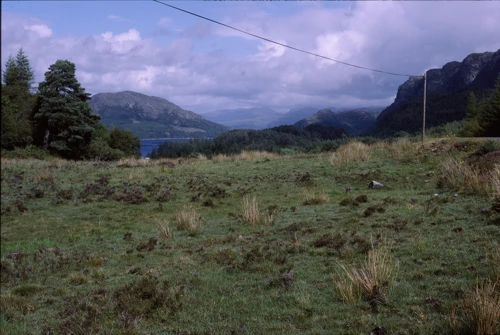24 Aug 1988 · Looking over Loch Carron from Strathie, just beyond Plockton, 33 miles into the ride.