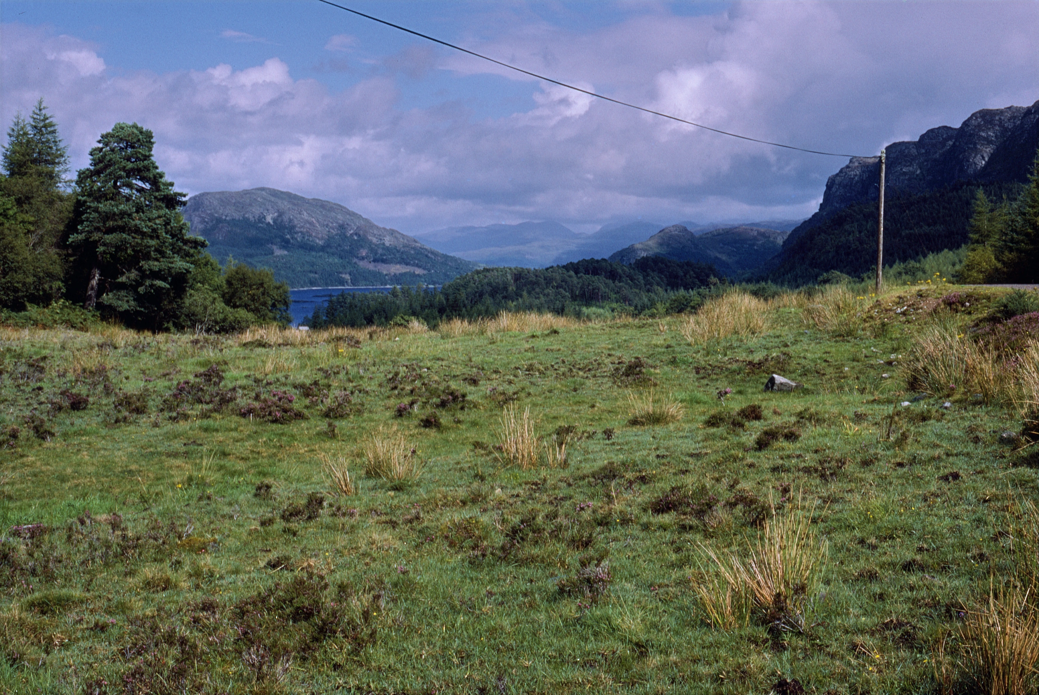 Looking over Loch Carron from Strathie, just beyond Plockton, 33 miles into the ride.
