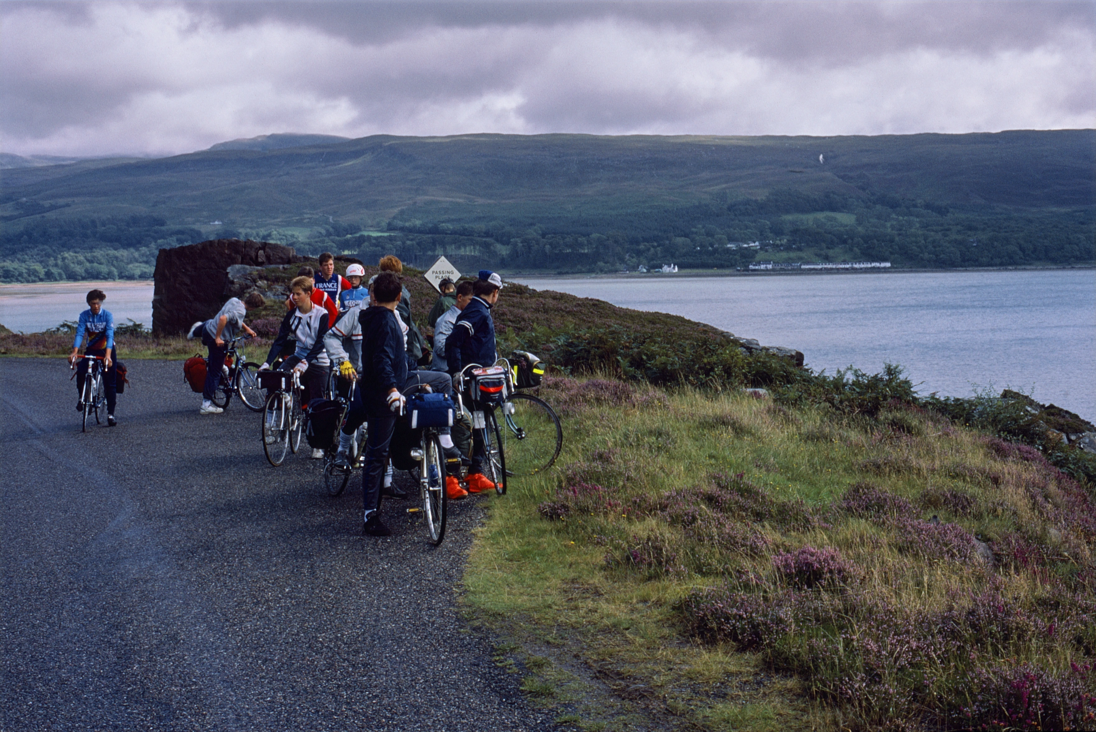 Rolling out on the coast road, Shore Street across Applecross Bay.
